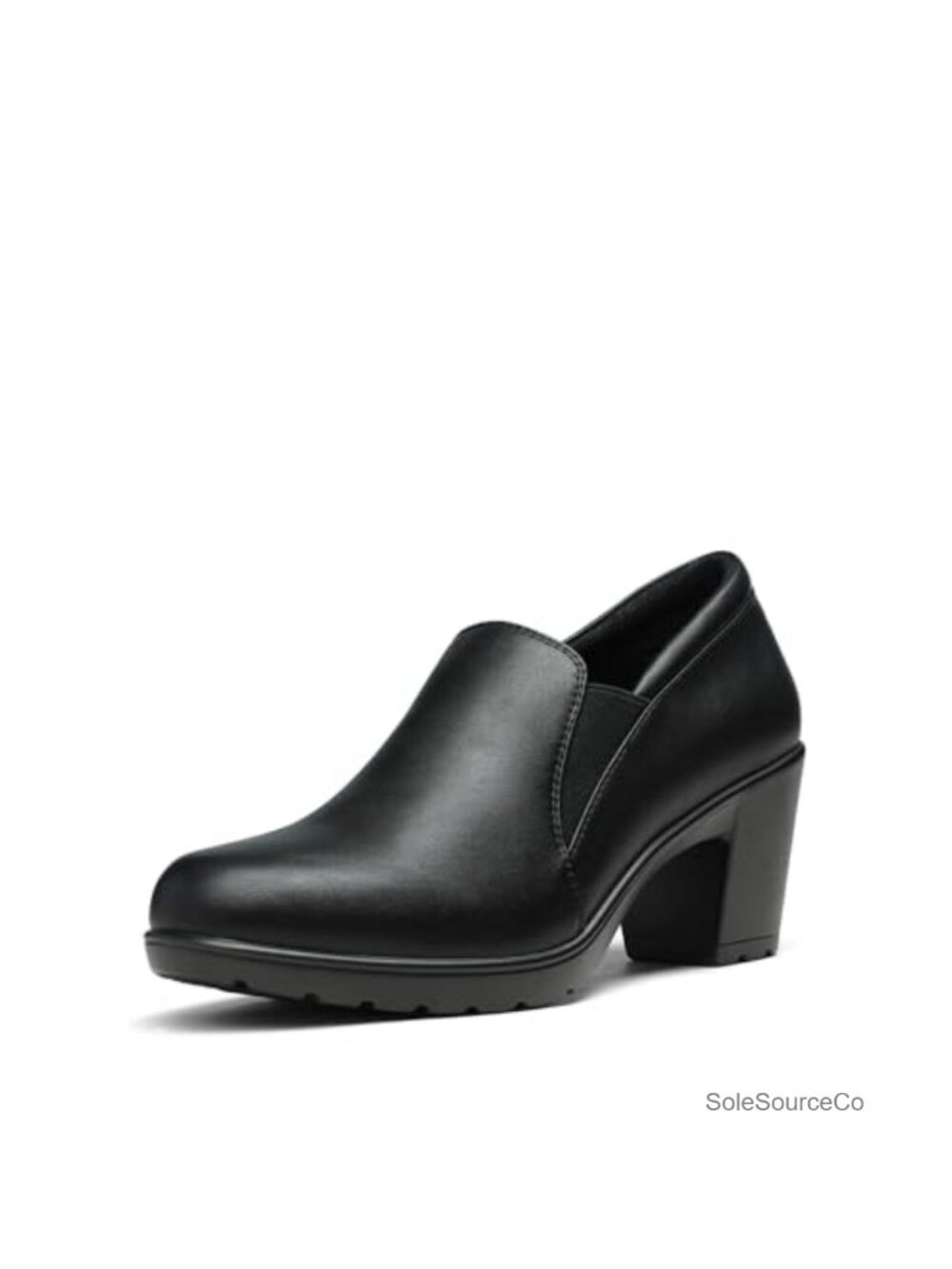 Women's Block Heel Loafers Pumps Slip-On Dress Shoes